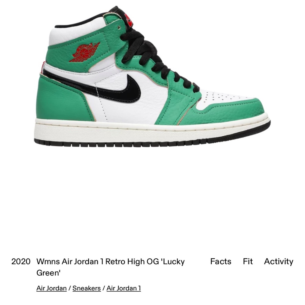 Air Jordan 1 Retro High OG in Lucky Green